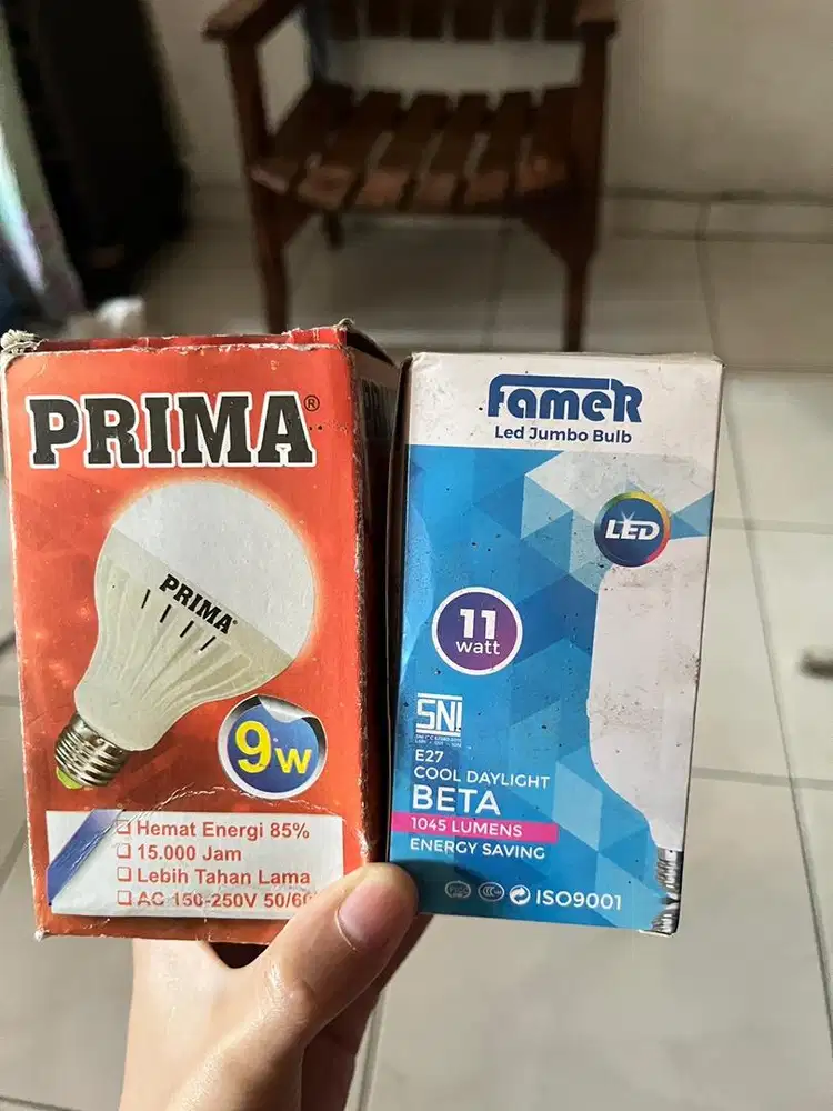 Buy 1 Get 1 FREE Lampu Led Famer 11W Kapsul + Prima 9W