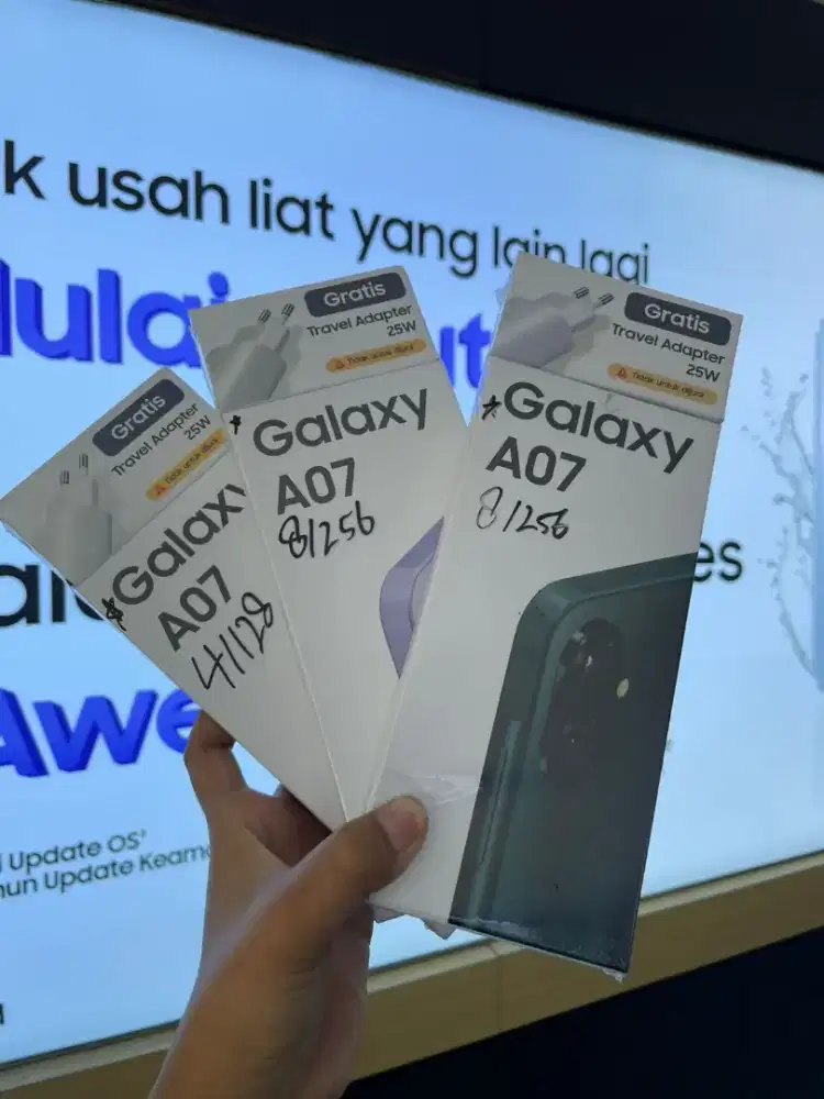 SAMSUNG A07 4+4/64 GARANSI RESMI