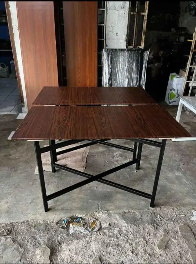 Meja lipat ukuran 120x60 kuat awet