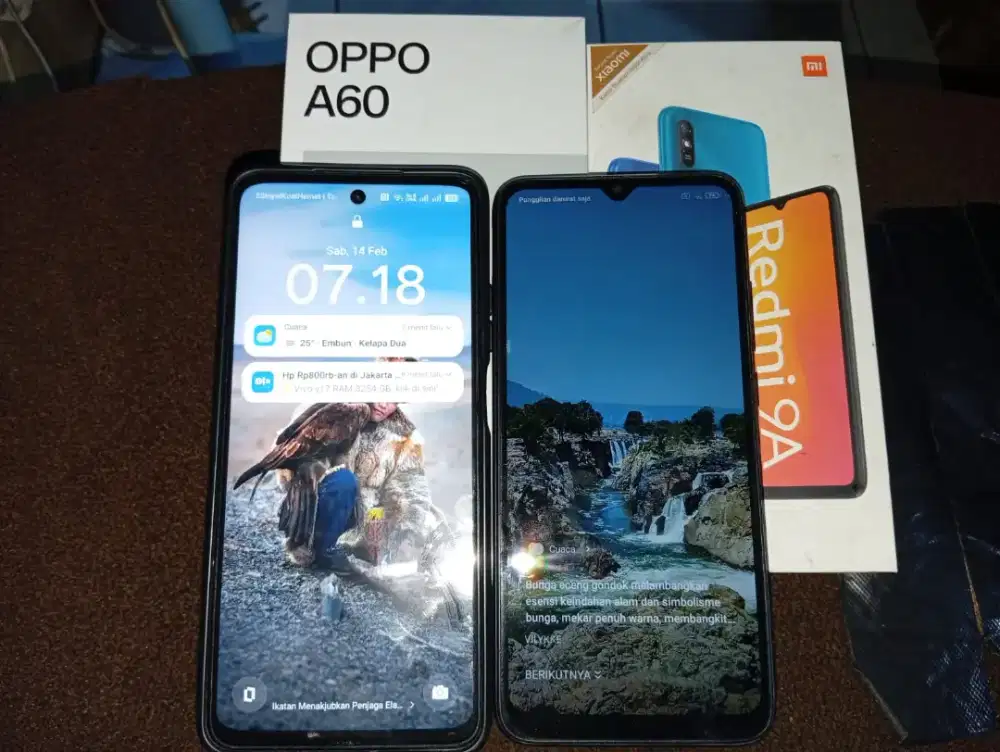 Oppo a60 8/128 nfc + redmi 9a 2/32