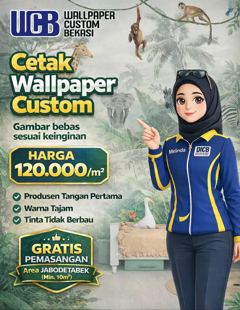 Wallpaper Dinding Custom Murah & Berkualitas