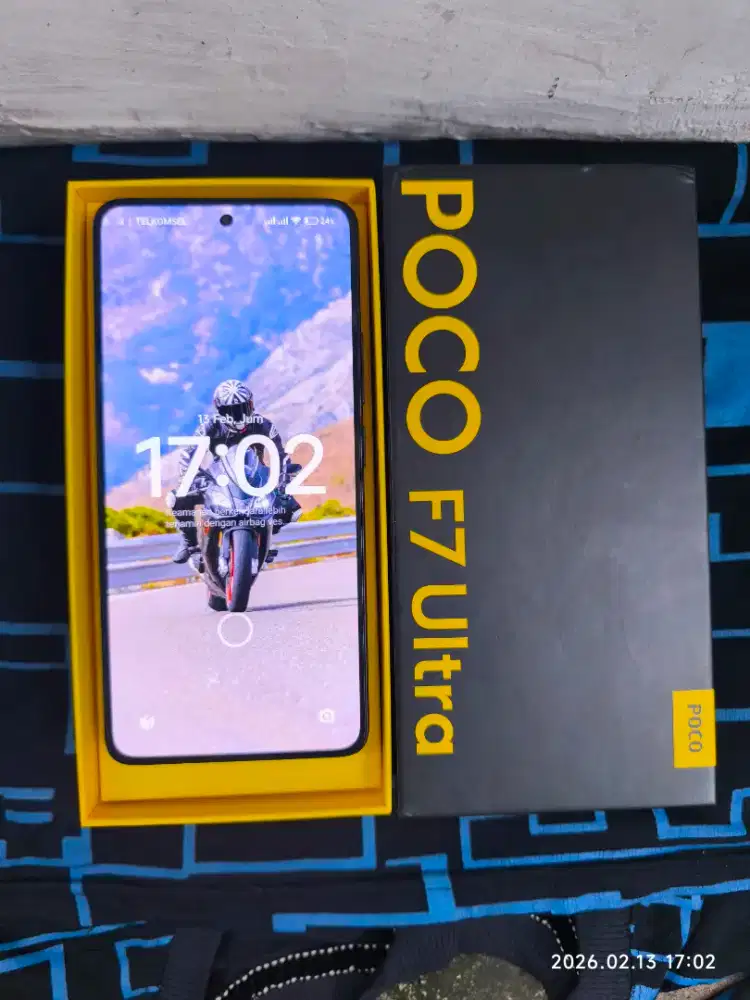 Poco F7 Ultra 12/256 Fullset ori segel mulus no minus garansi ON