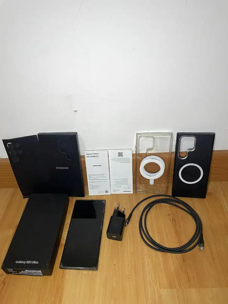 PRELOVED Samsung S23 Ultra 12/256GB Black SEIN - Fullset + Bonus NEGO