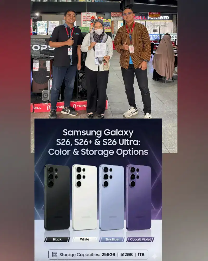 PRE ORDER‼️ Samsung S26‼️Cashback1juta,Free upgrade 256>512gb, 512>1TB