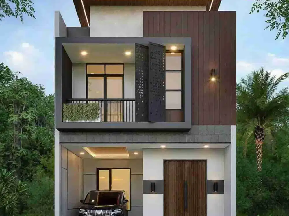 Rumah Baru Desain Kontemporer dalam Cluster di Srengseng Sawah Jakarta Selatan