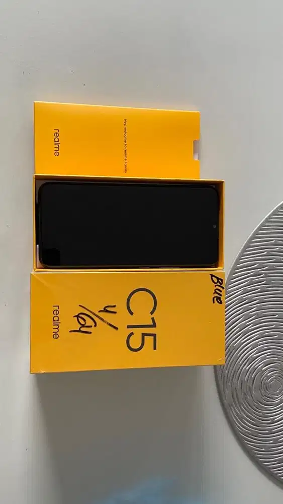 REALME C15 MARINE BLUE LIKE NEW MULUS