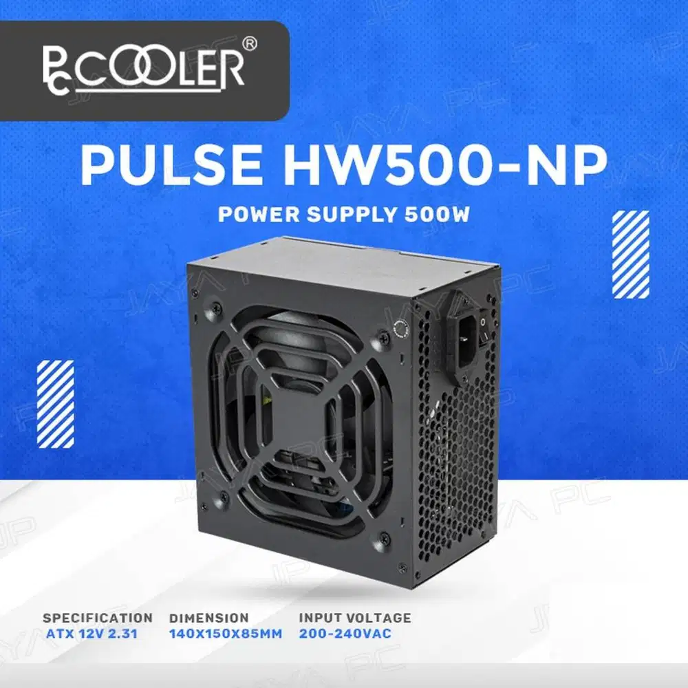Baru PSU Power Supply 500 Watt Pure PCCOOLER HW500-NP 500W 6-pin PCIe