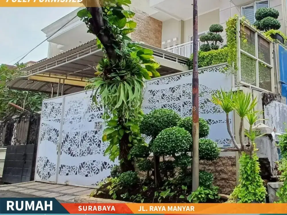 Dijual Rumah Full Furnish Modern Minimalis di Jl Manyar Surabaya
