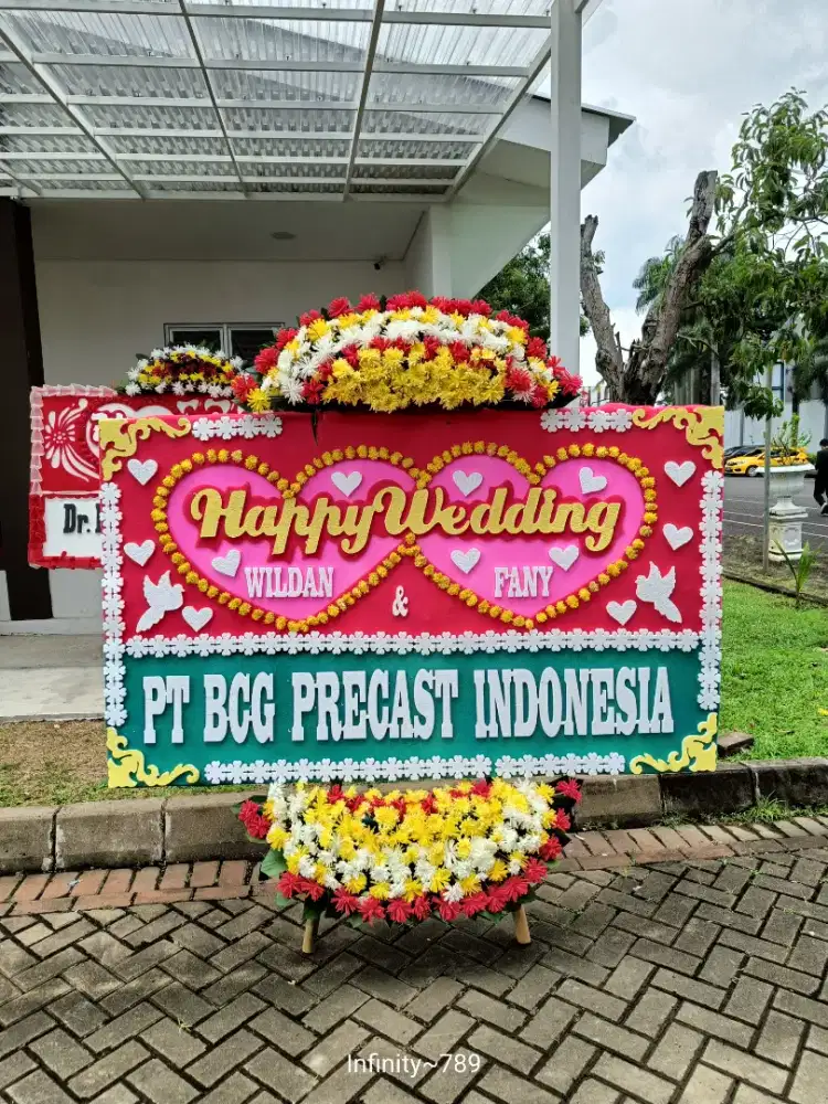 karangan bunga papan