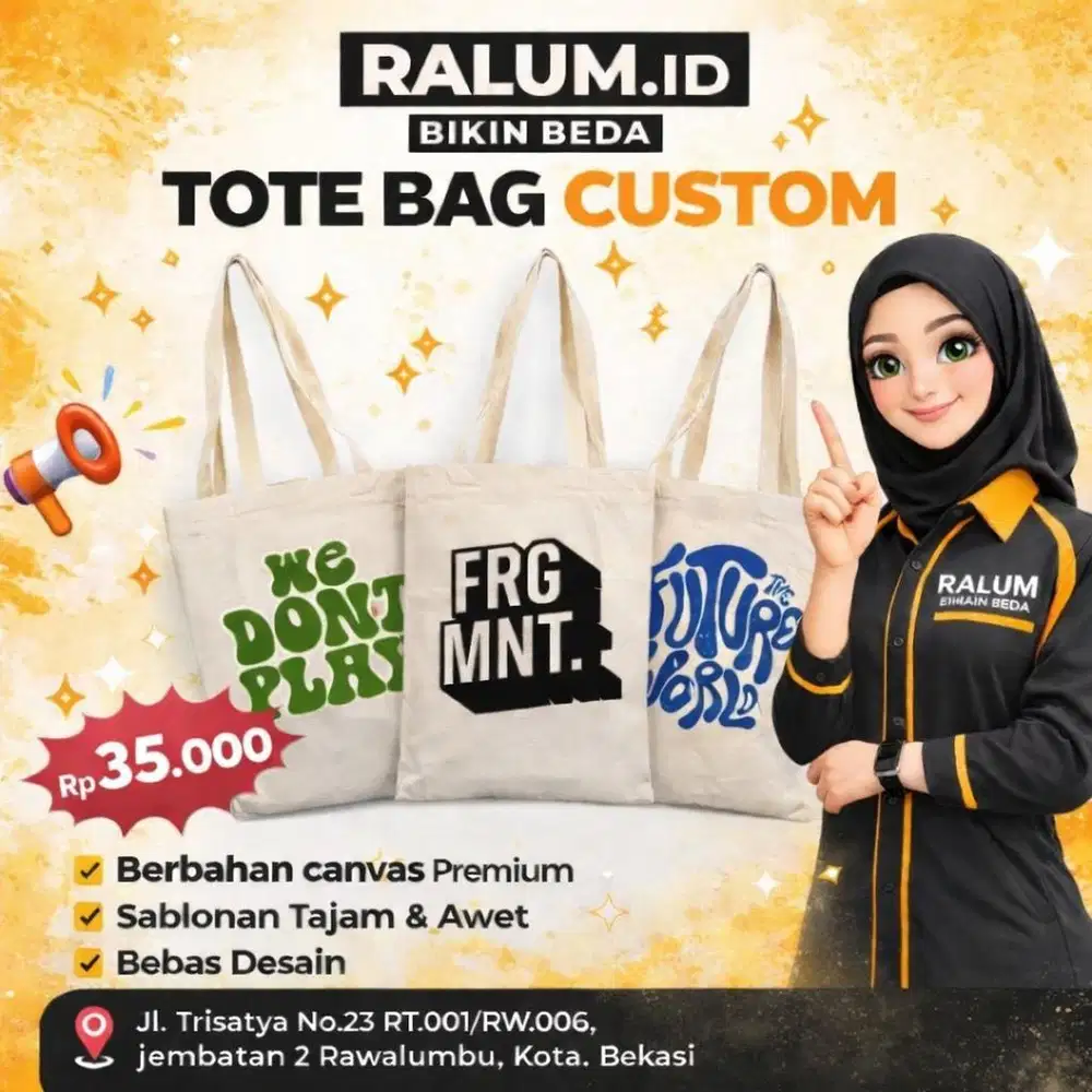 TOTE BAG SABLON CUSTOM