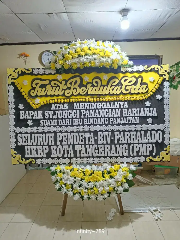 karangan bunga papan