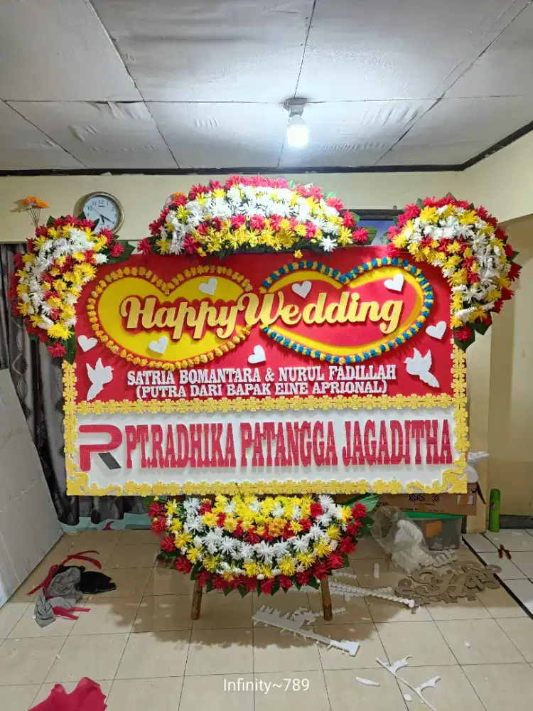 karangan bunga papan