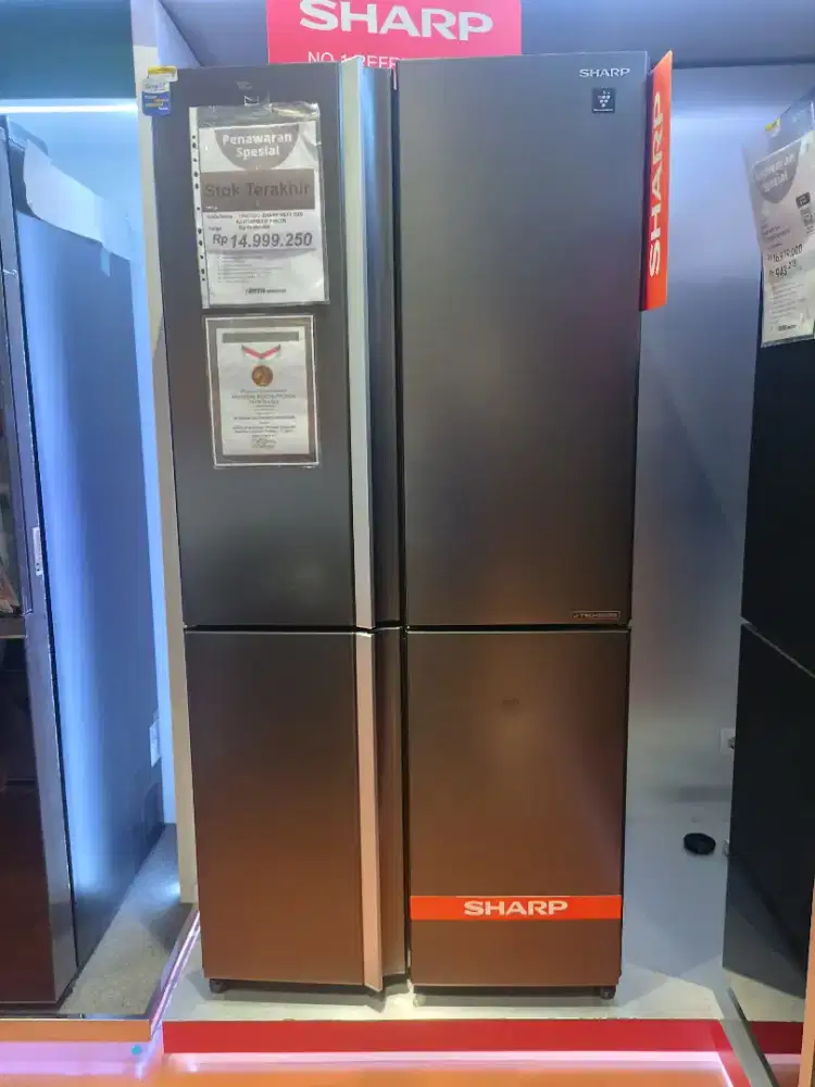 SHARP KULKAS SIDE BY SIDE 4 PINTU