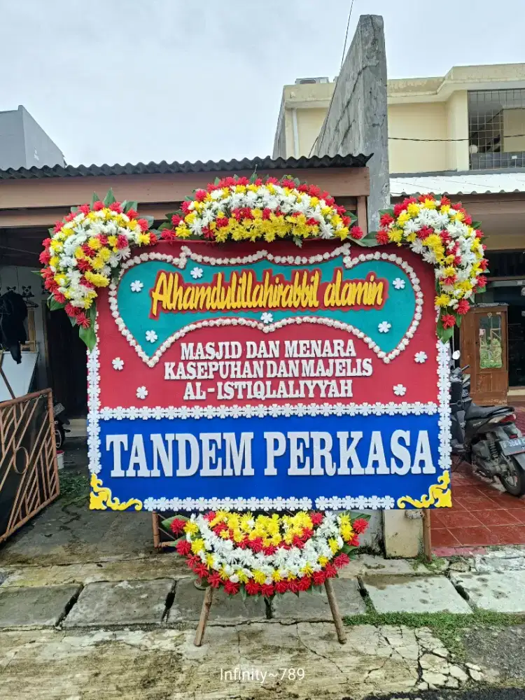 karangan bunga papan