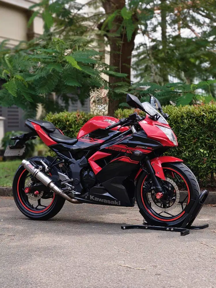 KAWASAKI NINJA 250 MONO SL 2016 MERAH HITAM KM 15K PAJAK ON FULL MULUS