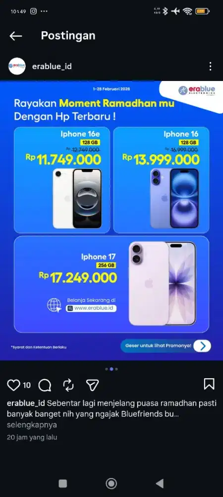 Cicilan iPhone tanpa dp