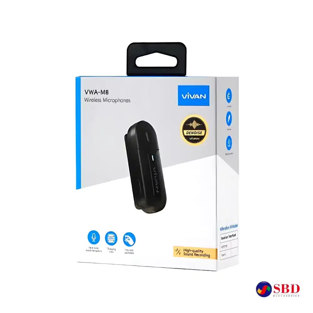Microphone Wireless Vivan VWA-M8 Hight Quality Sound Recording