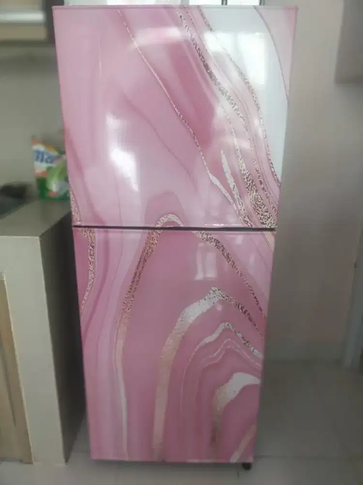 Dujual Kulkas Bekas 2 pintu merk Aqua