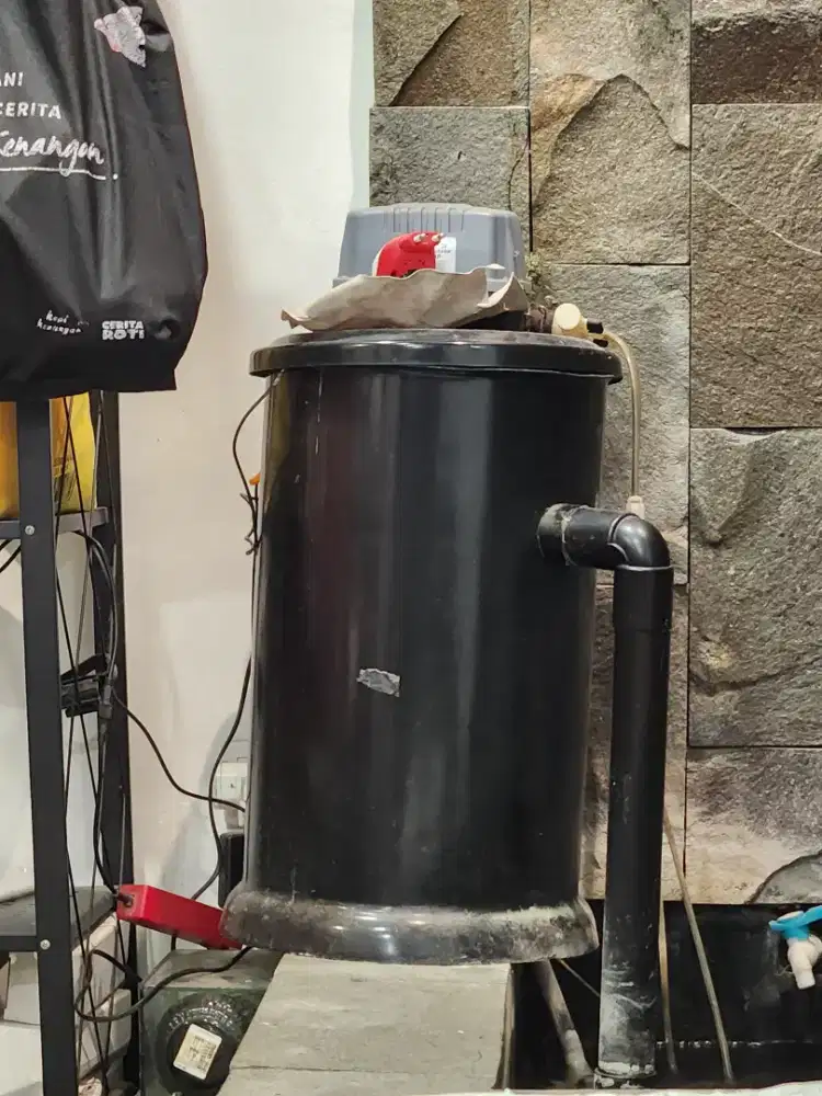 Filter Tong Kolam Medium , Pompa , Lampu Kandila