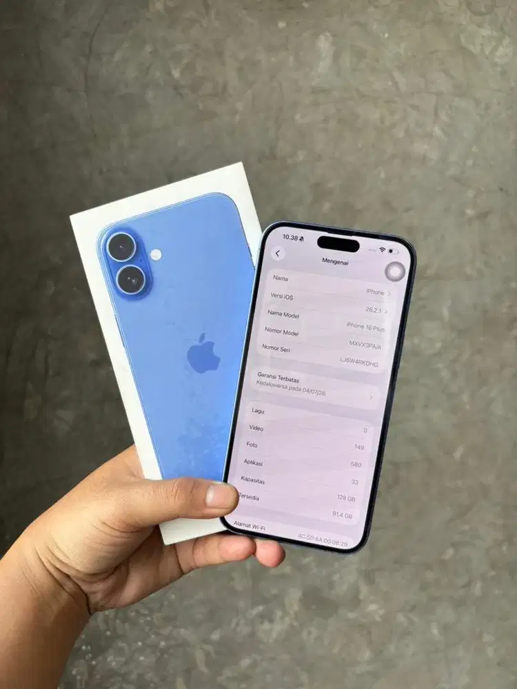 iPhone 16 Plus 128Gb iBox Ultramarine (Blue)
