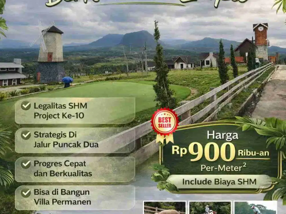 TANAH KAVLING VILLA DEKAT JAKARTA BERKONSEP EROPA PERTAMA DI JABODETAB