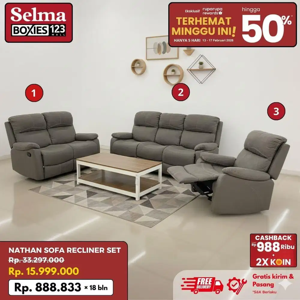 Sofa set santai promo termurah selma