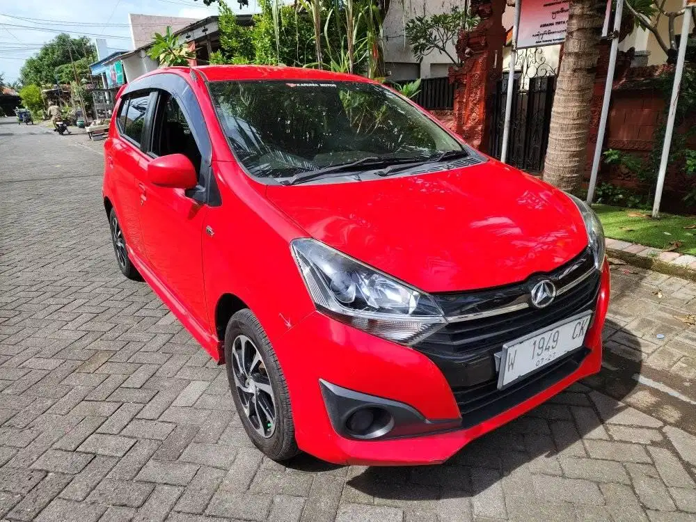 DAIHATSU NEW AYLA 1.2 X MATIC 2017 MERAH SURABAYA