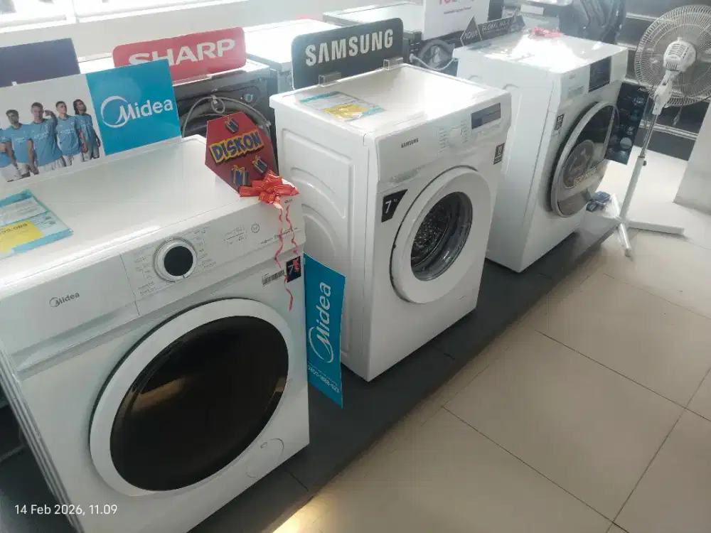 Mesin Cuci Front Loading, baru Resmi. Cicilan 0% tanpa DP, Cukup KTP