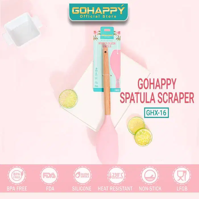 Gohappy Spatula Scraper Silicone GHX16 – Original & Premium MURAH