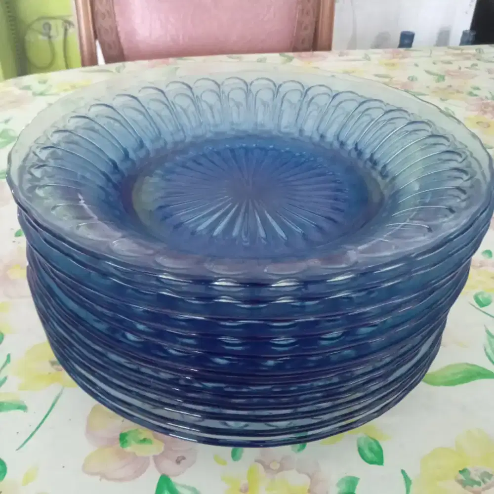 Piring kaca siap pakai nego cod rungkut gan