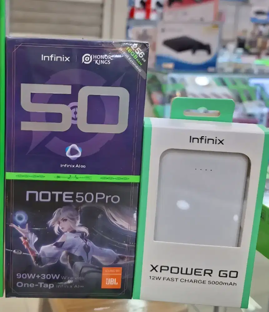 Infinix note 50 pro 8/256 Free Powerbank