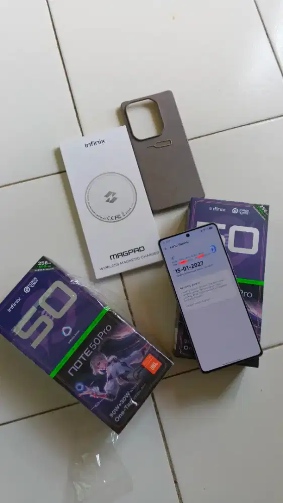 infinix note 50 pro fullset 8+8 256 orian