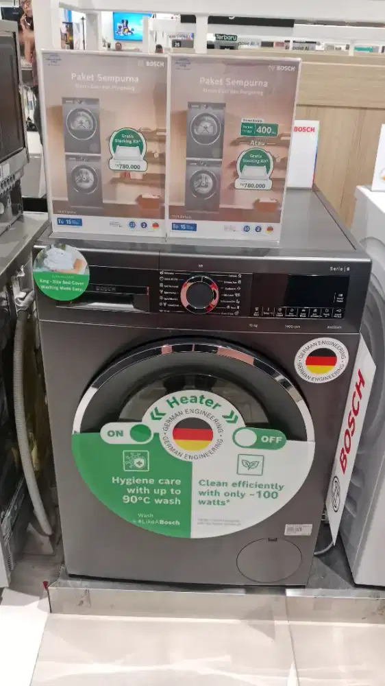 BOSCH WM FRONT LOADING 10KG GRAY