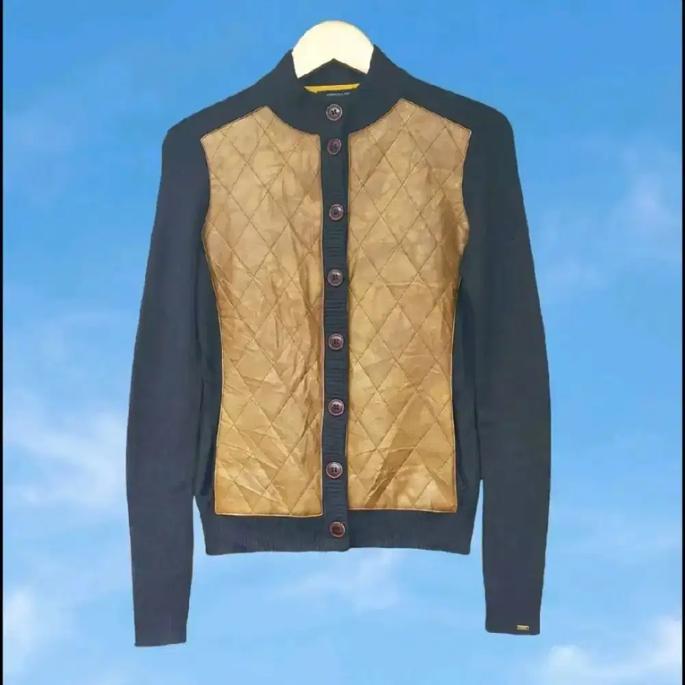 TOMMY HILFIGER Cardigan Panel Kulit