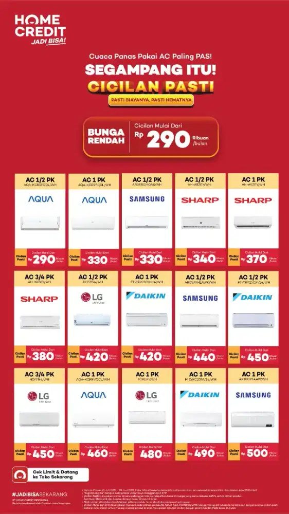AC BARU CUMA 290 RIBUAN/BULAN!
