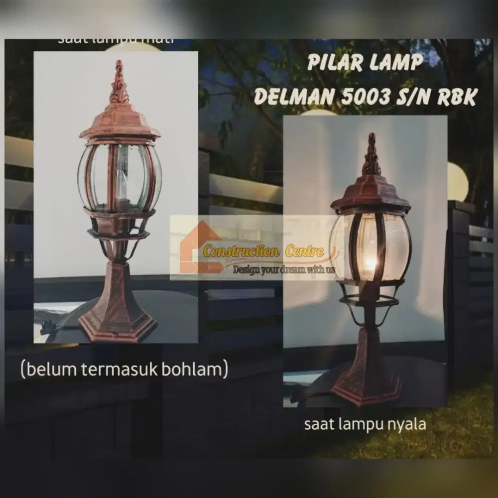 lampu taman pillar