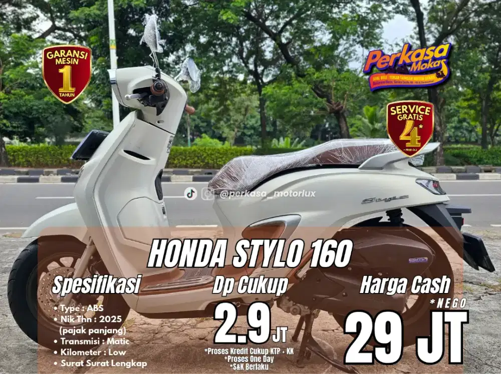 HONDA STYLO 160 BERGARANSI 1 THN