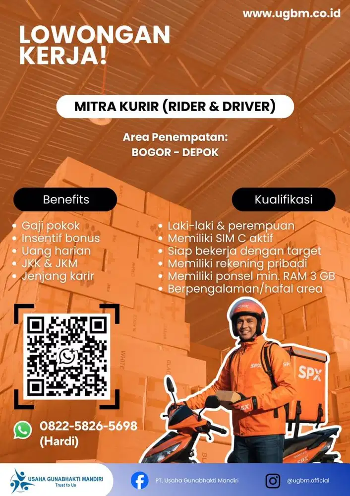 LOKER KURIR SPX & ASTRO