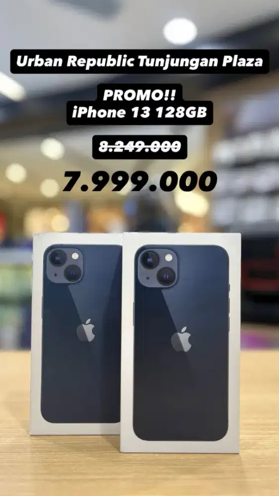 iPhone 13 128GB Promo Kredit Bunga 0,99% & Free 2x Angsuran