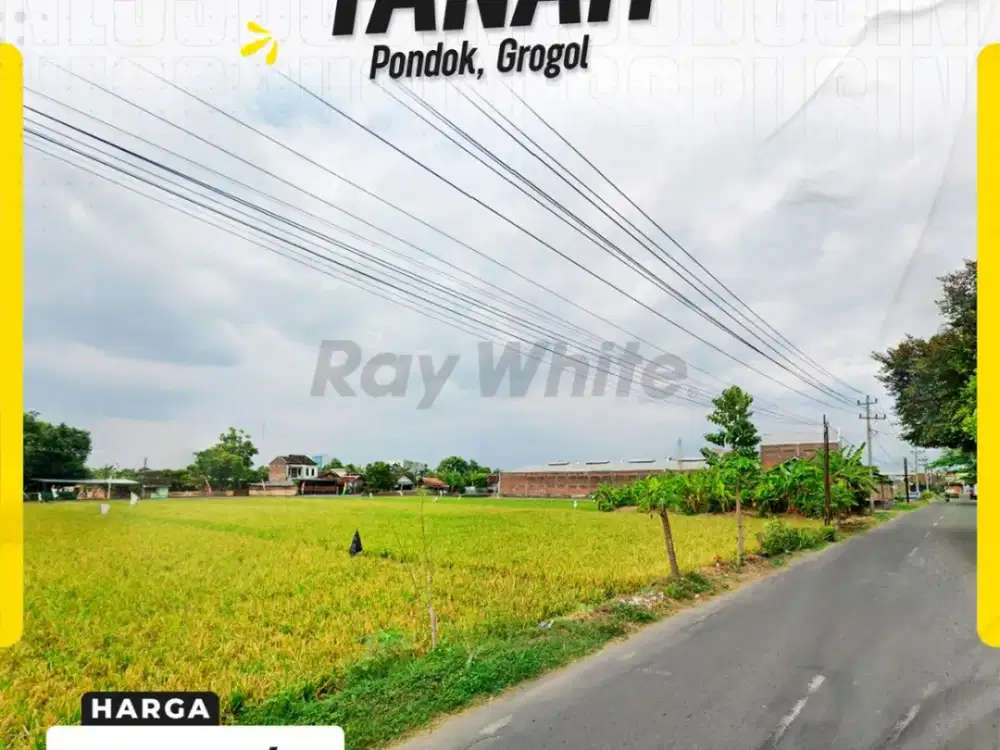 Dijual Tanah Zona Kuning “Dua Muka” Cocok Untuk Cluster di Pondok Grogol