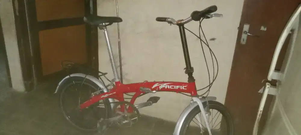Sepeda lipat Pasifik,rangka aluminium,siap pake