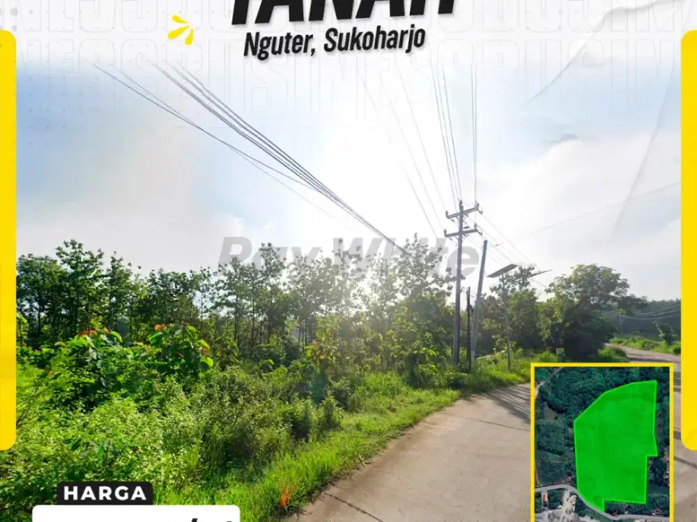 Dijual Tanah Zona Industri Luas 7,8 Hektar di Nguter Sukoharjo