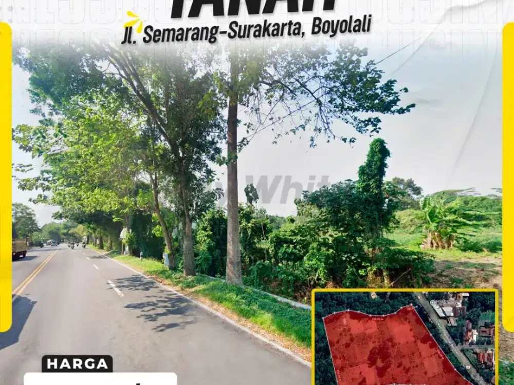 Dijual Tanah Industri Masif 2,4 Hektar Nol Jalan Raya Semarang-Surakarta