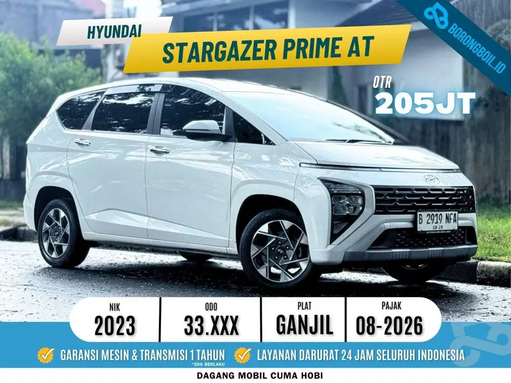 HYUNDAI STARGAZER PRIME CAPT SEAT 2023 PUTIH LOW KM