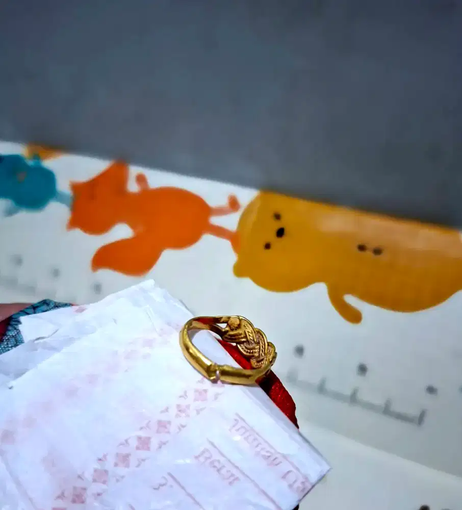 Cincin Emas 94% 3.35gr Surat Ada