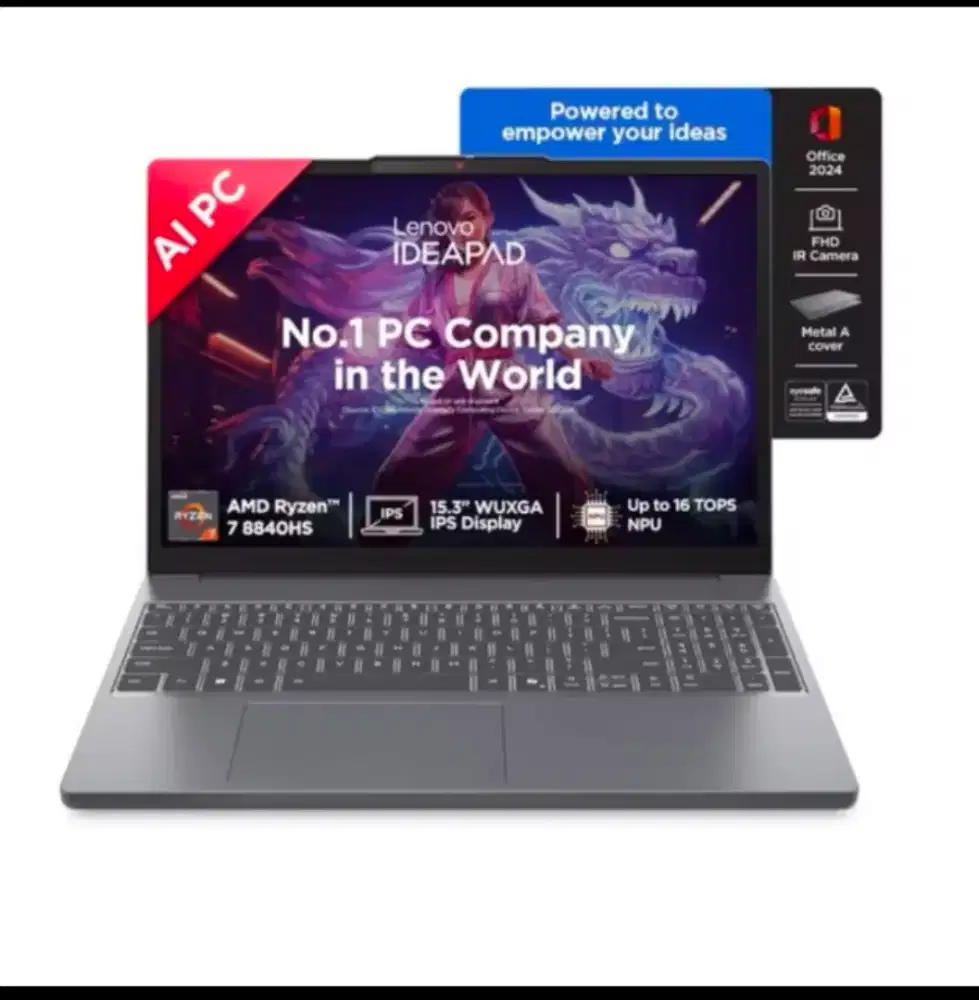 LENOVO IDEAPAD SLIM 3 15 AMD RYZEN 7 8840HS 16GB DDR5 512GB RADEON