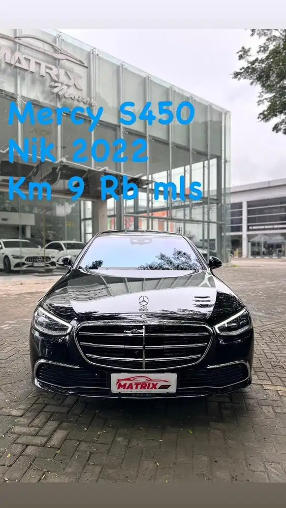 Mercy S450 Nik 2022 Black in black Siap pakai