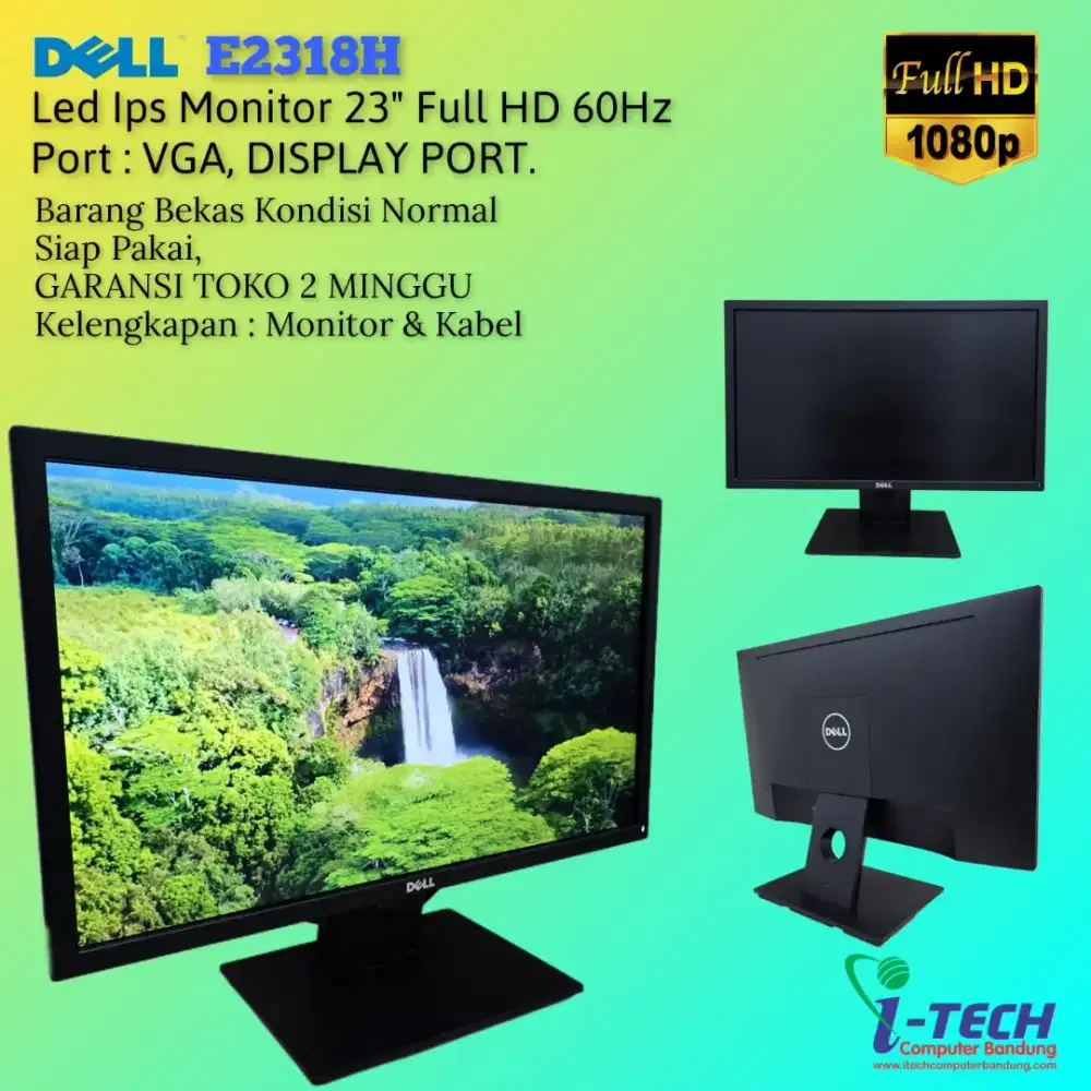 LED MONITOR DELL E2318H IPS 23 FulHD 60Hz