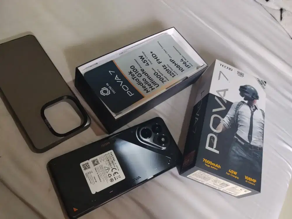 Hp tecno pova 7 ram 8/128 fulset no minus