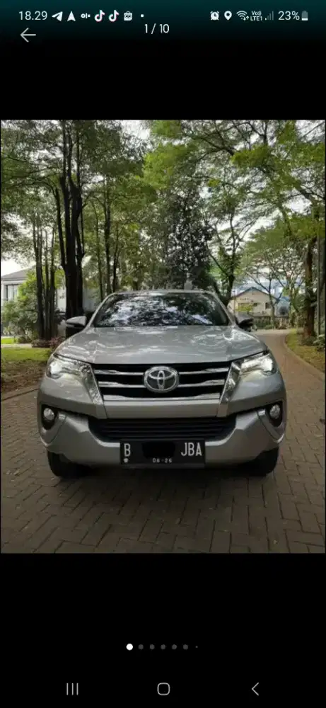 Dijual Fortuner vrz tahun 2016 warna : silver, km 70 rb